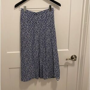 BANANA REPUBLIC BLUE SKIRT WITH SLIT XL
